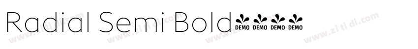 Radial Semi Bold字体转换